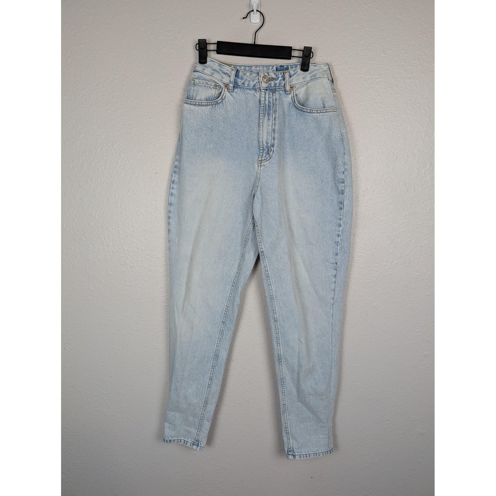 BDG UO Mom Jeans Sz 30‎ Blue Light Wash High Rise Tapered Ankle Denim Pants